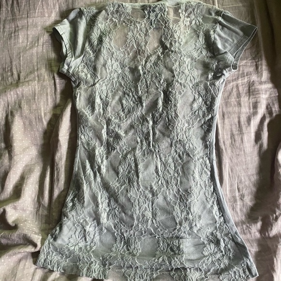 Rue21 V-Neck Tee with Cross and Wing Design - Picture 4 of 4